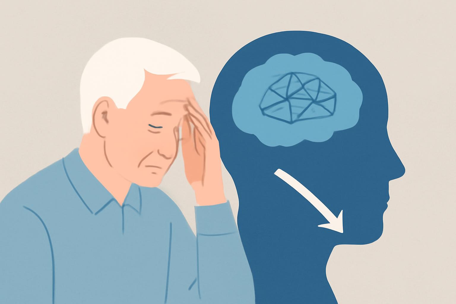 기억력 변화를 주제로 한 나이 든 사람의 일상적인 모습을 담은 대표이미지 설명