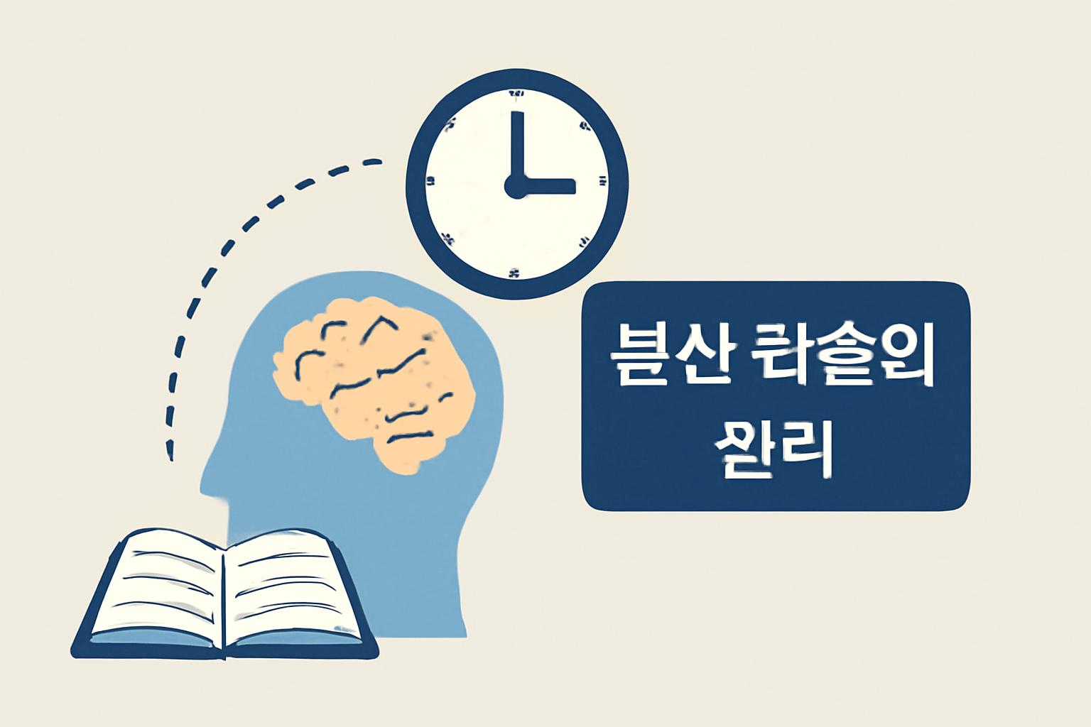 분산 학습을 활용해 기억력을 높이는 방법을 설명하는 대표이미지